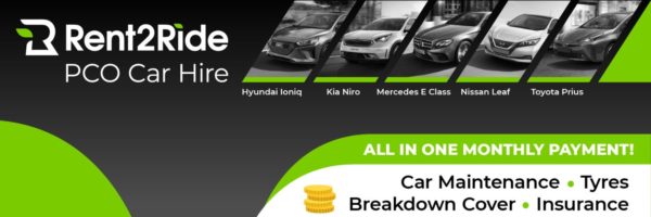 Premium PCO Car Hire Rent2Ride